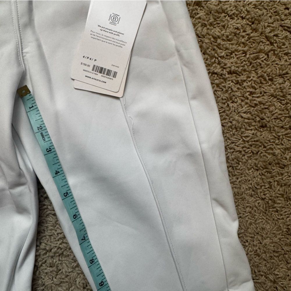 Athleta Glacier Snow Skinny Pants NWT Womens Size 4 Petite White - Picture 9 of 11